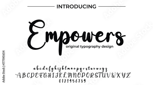 Empowers - Elegant Script Font for Smooth Handwritten Design and Creative Typography