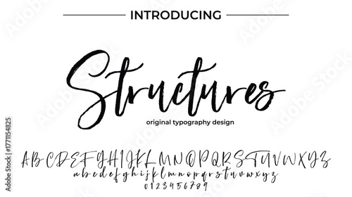Structures - Elegant Script Font for Smooth Handwritten Design and Creative Typography
