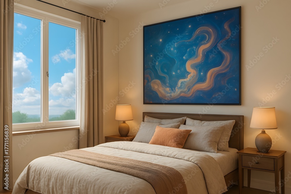 Fototapeta premium interior of a bedroom