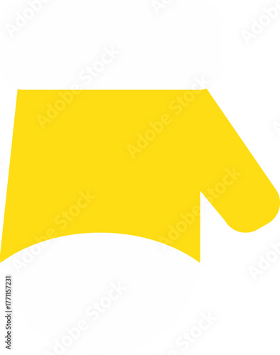 Cute yellow mittens icon
