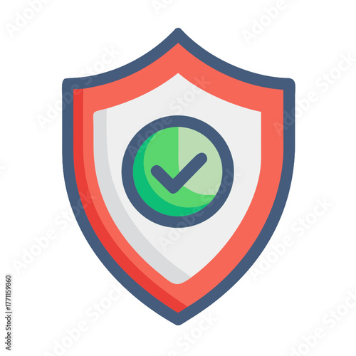 secure shield vector icon