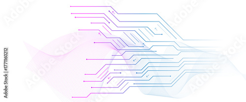 Creative idea banner concept for internet technology. Motherboard technology abstract texture design.