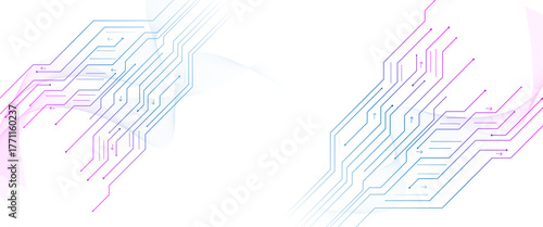 Creative idea banner concept for internet technology. Motherboard technology abstract texture design.