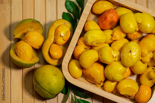 'Pequi' a typical fruit found in Cerrado in Brazil
