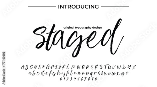 Staged - Elegant Script Font for Smooth Handwritten Design and Creative Typography