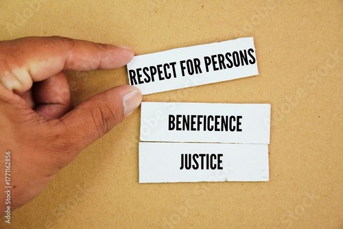 Foto What are the 3 basic ethical principles? The Belmont Report identifies three fundamental ethical principles for all human subject research – respect for persons, beneficence, and justice