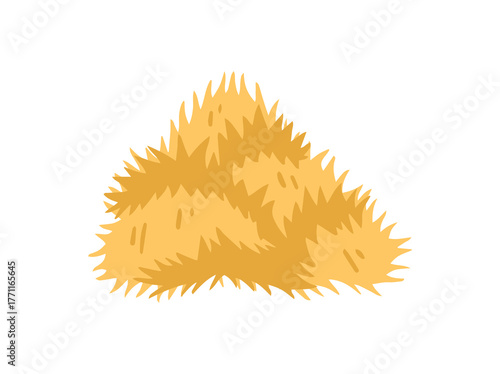 Hay Straw Animal Feed Illustration
