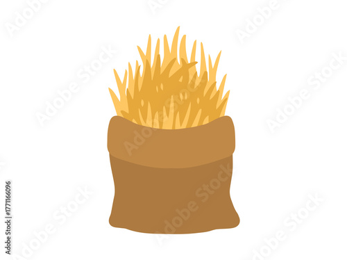 Pile of Hay Straw Animal Feed
