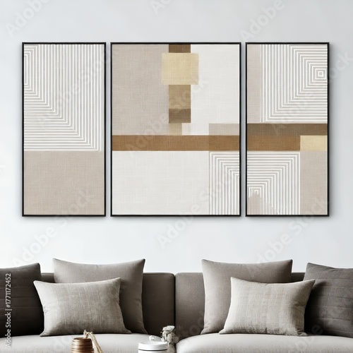 Modern Neutral Abstract Wall Art – Perfect for Home Interior Design
