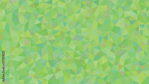 Green polygonal background design for modern and abstract presentations