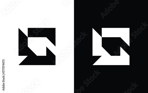 Modern geometric letter C logo in bold angular shape. Perfect for technology, construction, esports, and modern business branding. EPS vector file, scalable and editable for any use.