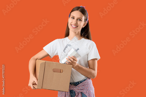 Young woman taking coffee m...