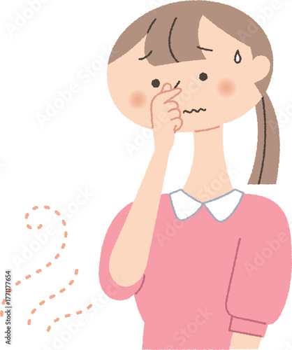 悪臭が気になる女性