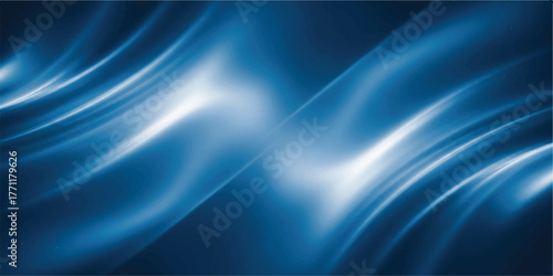 Abstract blue background with flowing light streaks creating a dynamic and modern design ideal for technology and corporate presentations