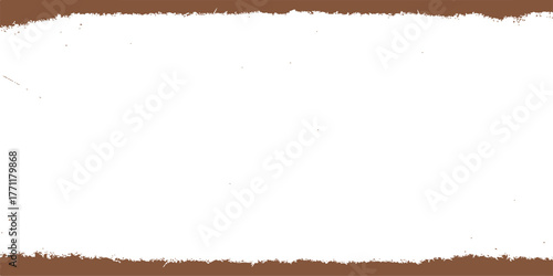 **Aged, empty grunge paper frame border