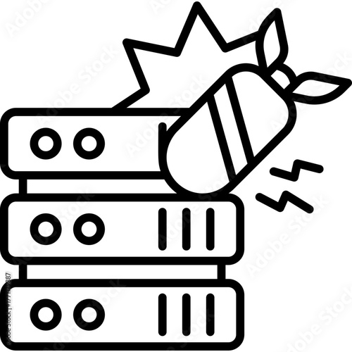 Ddos Line Icon