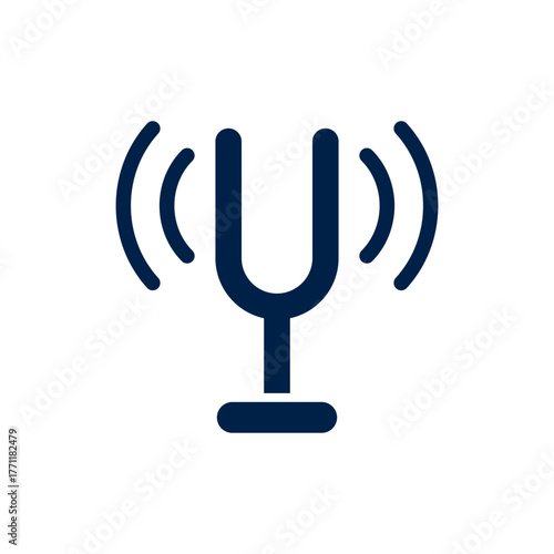 Tuning fork vector illustration icon design trendy