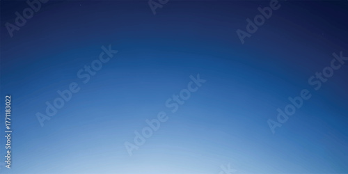 Gradient of deep blue sky smooth transition from dark to light ideal for background use