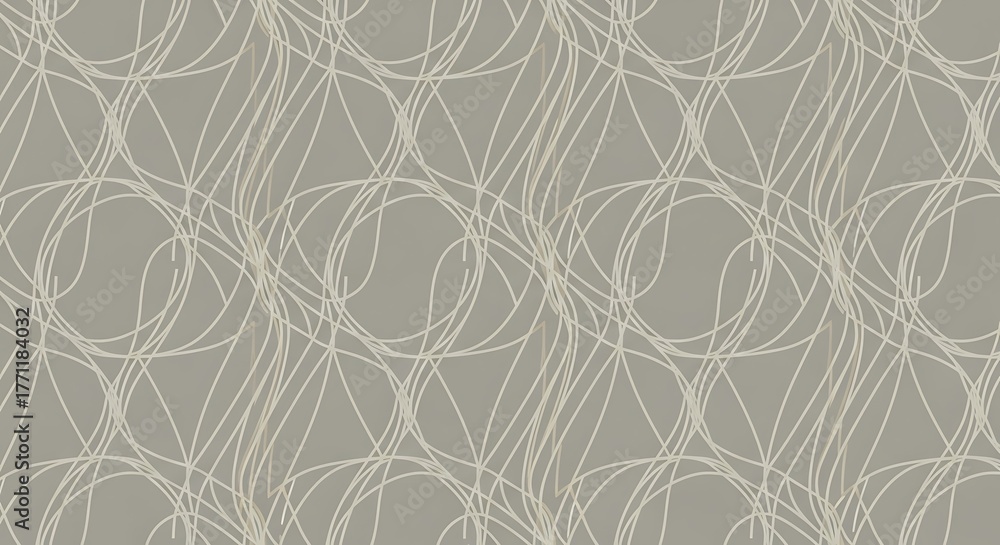 Fototapeta premium Abstract seamless pattern with curved lines modern vector background for textile and wallpaper desig