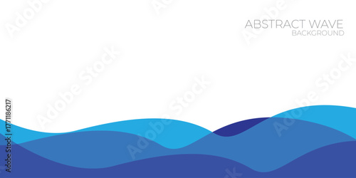 abstract blue background with waves