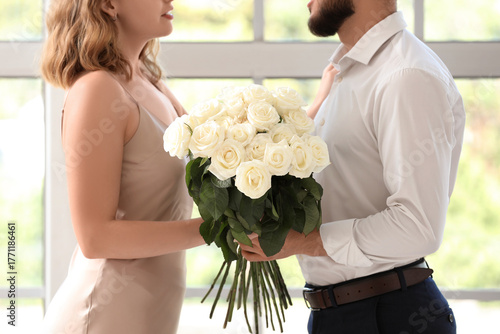 Young couple in love with w...