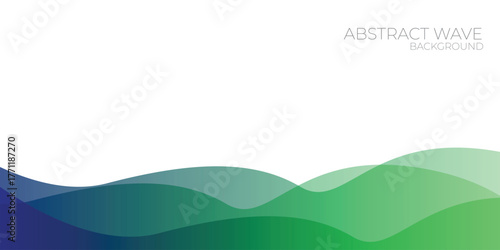 abstract green background with waves