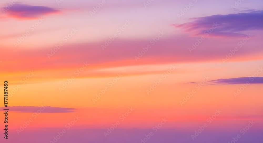 Fototapeta premium Warm sunset gradient background with pastel colors and smooth texture