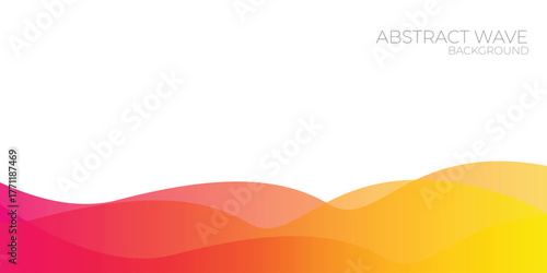 abstract orange background with waves