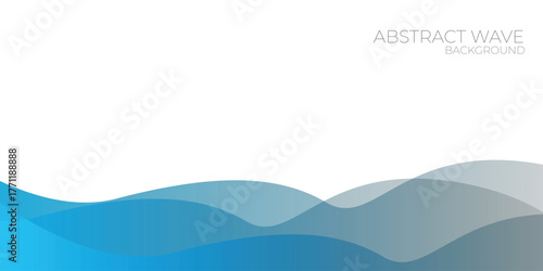 abstract blue wave background