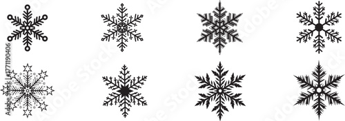 Elegant snowflake designs for winter crafts and holiday decorations adding a touch of seasonal charm to your creative projects and festive celebrations