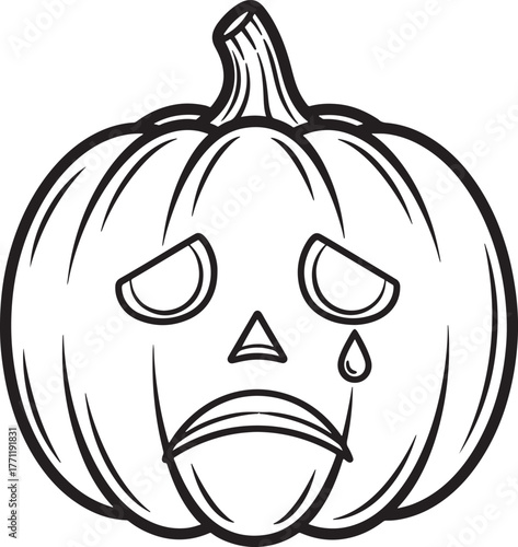 Halloween Pumpkin Sketch and Ghost Vector Pack