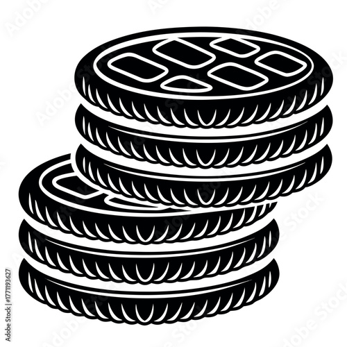 National Tim Tam Day black color design, solid white background (4).eps