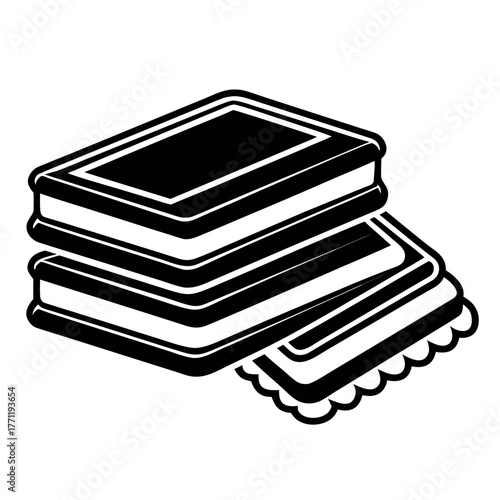 National Tim Tam Day black color design, solid white background (6).eps