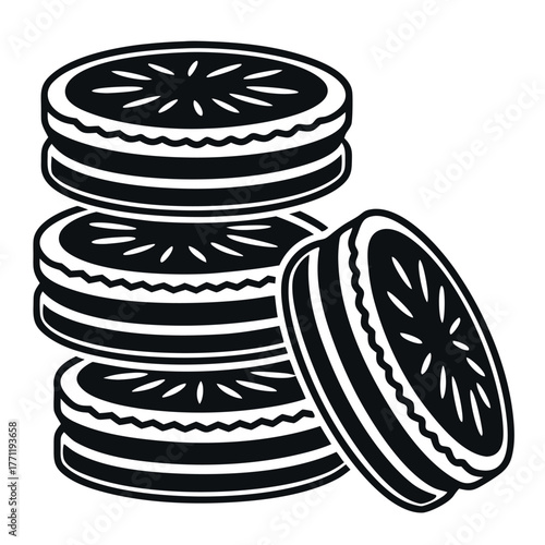 National Tim Tam Day black color design, solid white background (8).eps