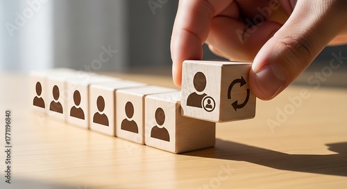 hand holding a wooden box