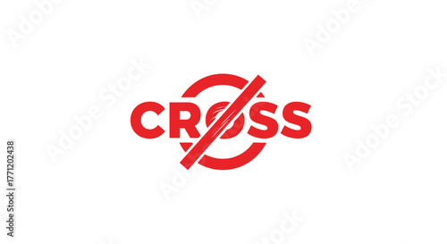 Red cross mark icon simple vector design element for error wrong or cancellation isolated on white background