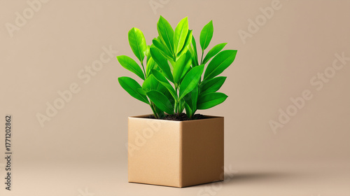 Biodegradable kraft box wit...
