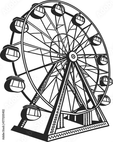 ferris wheel on a sunny day