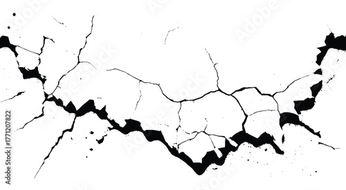 Cracked earth desert texture. Cracked earth, desert texture abstract vector background. 