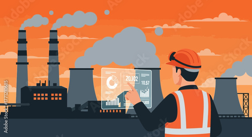 Industrial monitoring with augmented reality for energy optimization and reduction