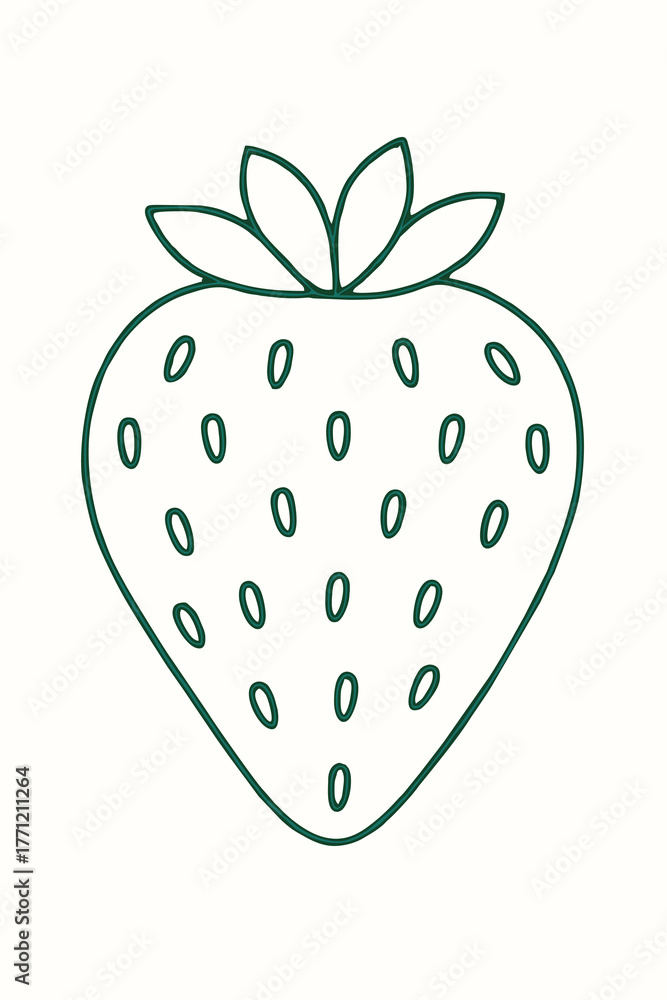 Fototapeta premium strawberry on a white background