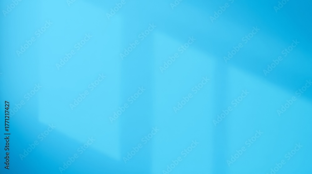 Obraz premium Abstract Blue Shadows: Minimalist composition of tranquil hues and soft shadows, creating an ambiance of serenity and clarity. The abstract forms evoke feelings of calm and simplicity