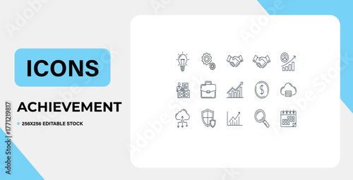 Vector sticker set for web design and business infographic concepts