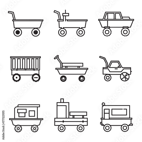 Papier peint Handcar glides beneath golden morning sunlight