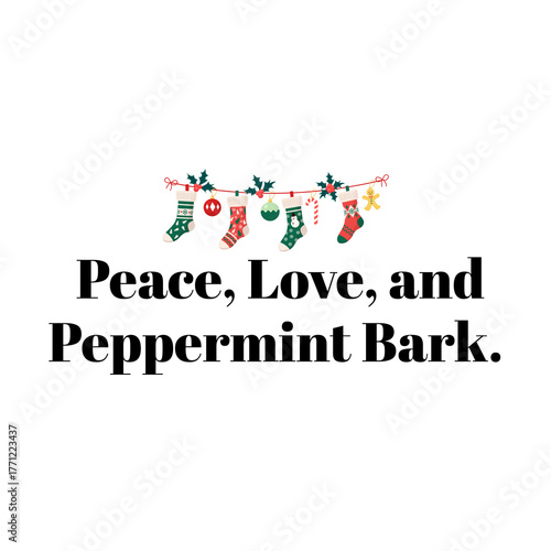 Christmas Sentiment Quotes | Printable Christmas Cards & Stickers | Holiday Typography