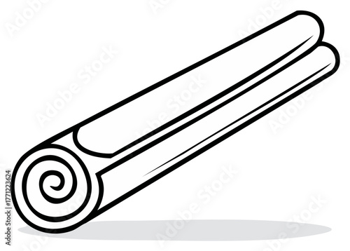 Rolled Cinnamon Stick Illustration