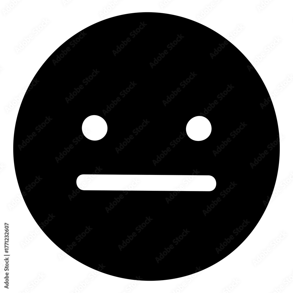 Fototapeta premium Png bored face emoticon sticker, transparent background