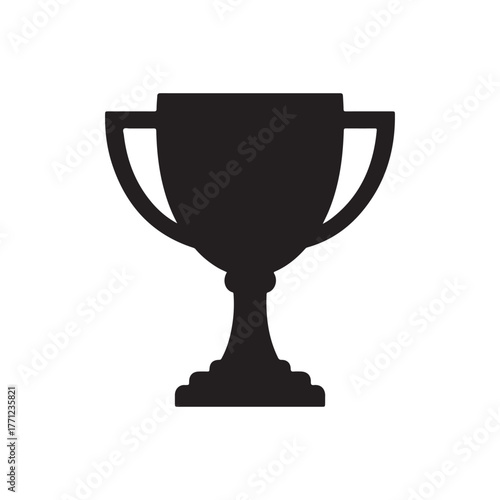 trophy icon in trendy flat style on white back ground