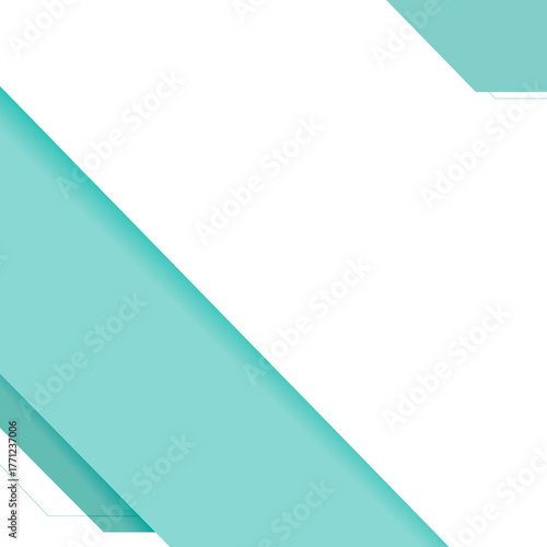 Free Download Turquoise geometric frame transparent background png - GFXLoad