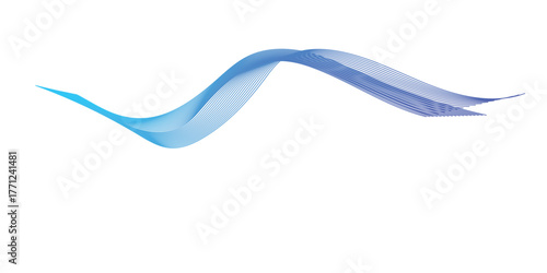 abstract multicolor gradient wave lines, flowing ribbon sine curves on white background for modern tech and music design.